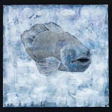 Pintura Pez Azul